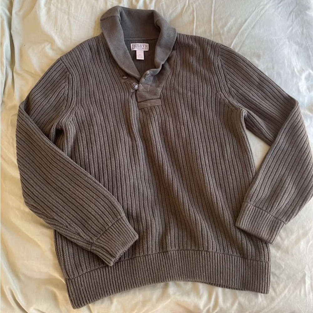 Ribbed Duluth Polo Shawl Collar Sweater